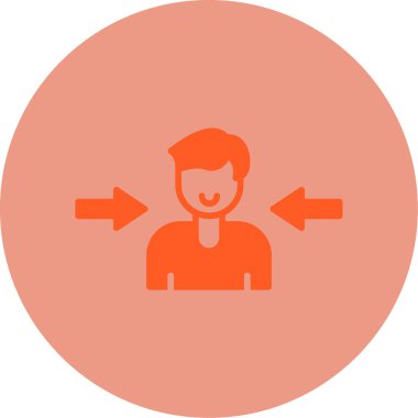 Oklu adam, vektör illüstrasyonu 