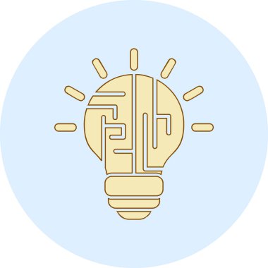 yaratıcı Mantık simgesi vektör çizimi