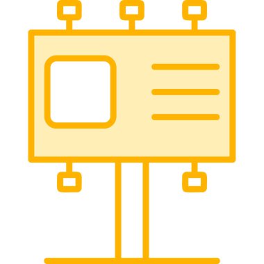 Billboard web simgesi, vektör çizim 