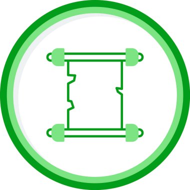 Papirüs simgesi. Web simgesi vektör illüstrasyonu