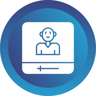 Sosyal medya etki simgesi, vektör illüstrasyonu basit tasarım