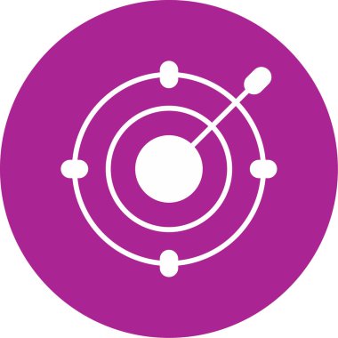 Oklu hedef. Web simgesi basit illüstrasyon 