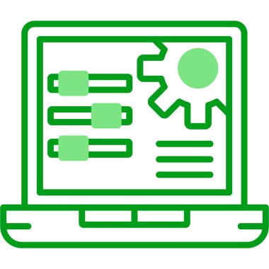 Teçhizat. Web simgesi basit illüstrasyon