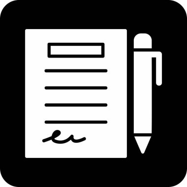 Kalem simgesi çizimi olan planlayıcı