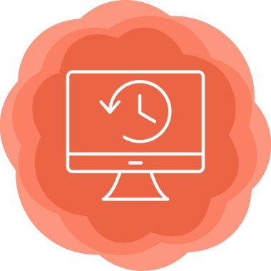 Tarih web simgesi. Basit resimleme