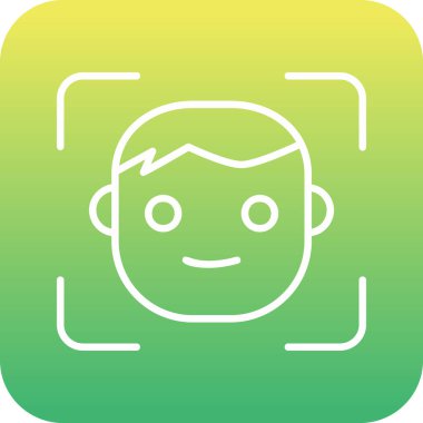 avatar erkek kullanıcı simgesi, yüz kimliği 