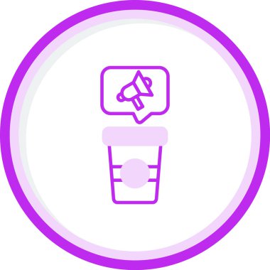 Konuşma özgürlüğü web simgesi vektör illüstrasyonu