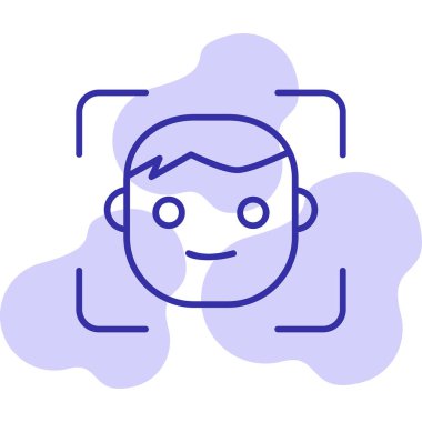 avatar erkek kullanıcı simgesi, yüz kimliği 