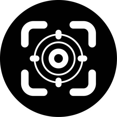 Hedef. Web simgesi basit illüstrasyon