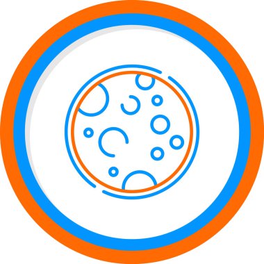 Dolunay simgesi, vektör illüstrasyonu