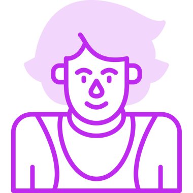 Adamım. Web simgesi basit illüstrasyon 