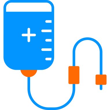 Kan Transfüzyon Ağı simgesi, vektör illüstrasyonu