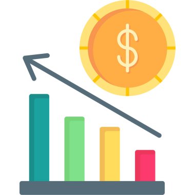 Ekonomi simgesi modern basit illüstrasyon 