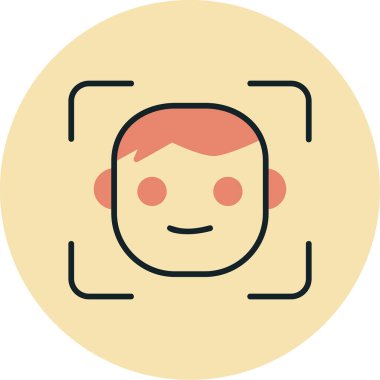 avatar erkek kullanıcı simgesi, yüz kimliği 