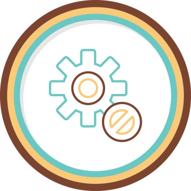 Blok simgesinin vektör illüstrasyonu