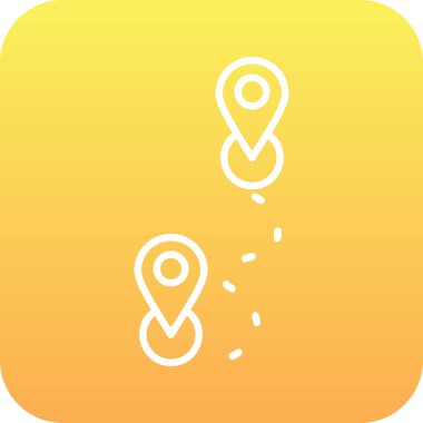 Rotadan. Web simgesi basit illüstrasyon