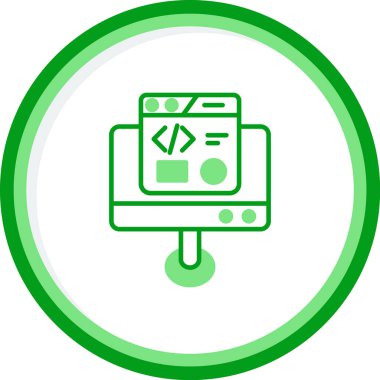 Geliştirme simgesi, vektör illüstrasyonu basit tasarım