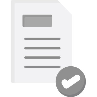 Belge. Web simgesi basit illüstrasyon 