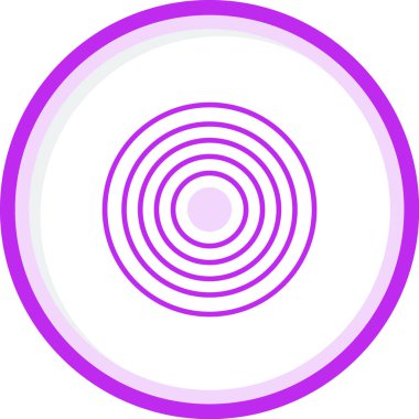 Bir çember simgesinin vektör illüstrasyonu 