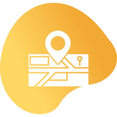 konum. Web simgesi basit illüstrasyon 