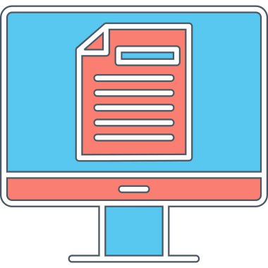 Çevrimiçi Test Ağı simgesi, vektör illüstrasyonu