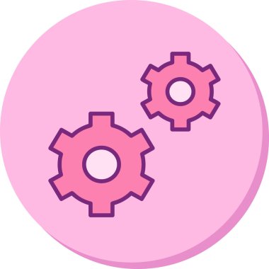 Vitesli ayar simgesi, vektör illüstrasyonu basit tasarım