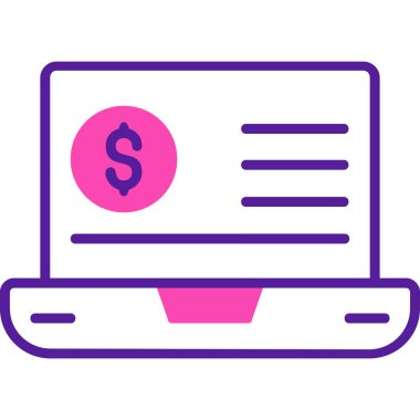 Eğilim biçimi izole edilmiş arka planda mali simge 