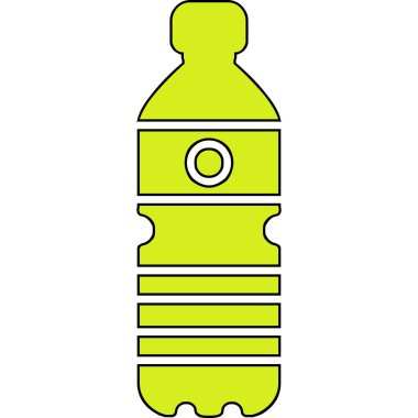 Su şişesi. Web simgesi basit illüstrasyon