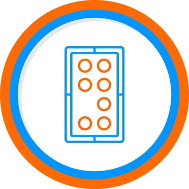 Düğme simgesi ögesinin vektör illüstrasyonu 