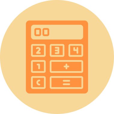 hesap makinesi vektör simgesi modern basit vektör çizimi