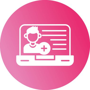 Arkadaş isteği ikon vektör illüstrasyonu