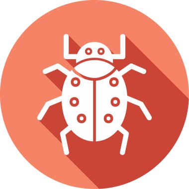 Böcek. Web simgesi basit illüstrasyon 