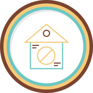 ev simgesi, vektör illüstrasyonu