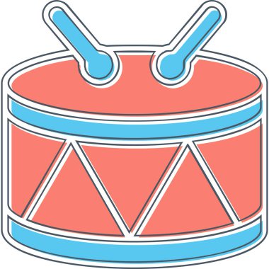 Web simgesi davul, illüstrasyon vektör 