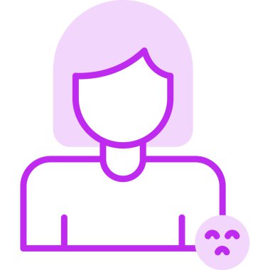 Kadın. Web simgesi basit tasarım 