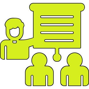 Sunum. Web simgesi basit illüstrasyon 