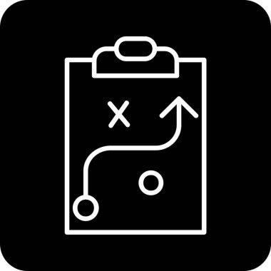 Strateji Simgesi Vektör illüstrasyonu 