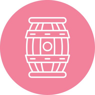 barrel icon, vector illustration simple design