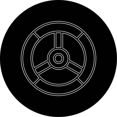 lastik simgesi vektör illüstrasyonu 