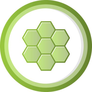 altıgen web simgesi, vektör çizim