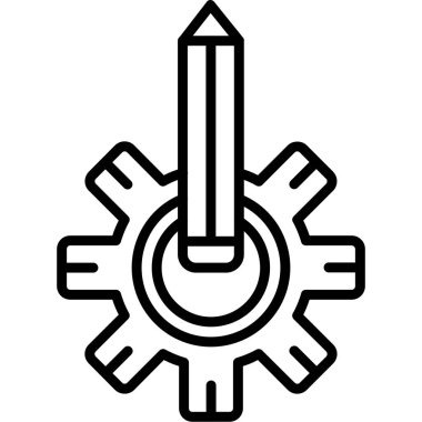 Web simgesi basit illüstrasyon ayarlanıyor