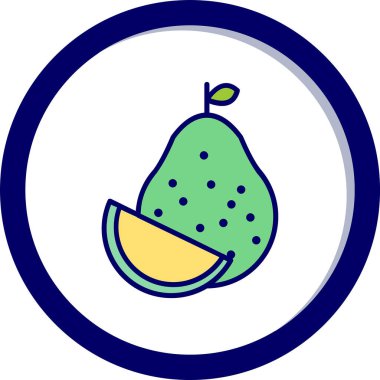  Pomelo web simgesi vektör illüstrasyonu