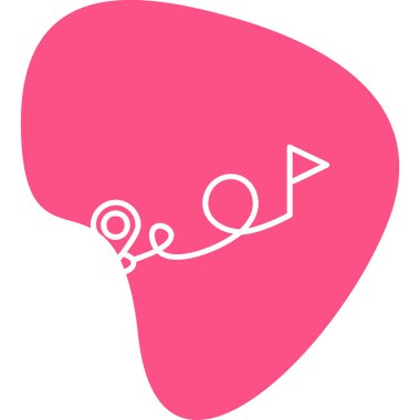 Hedef konsept, konum pin vektörü simgesi