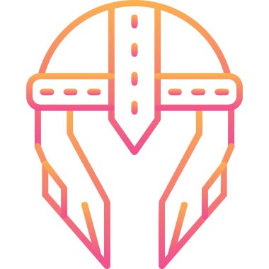 Kask simgesi vektör illüstrasyonu 