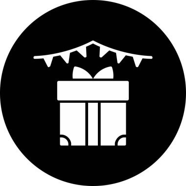 Hediye. Web simgesi basit illüstrasyon