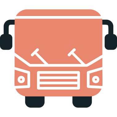 bus simgesi vektör illüstrasyonu