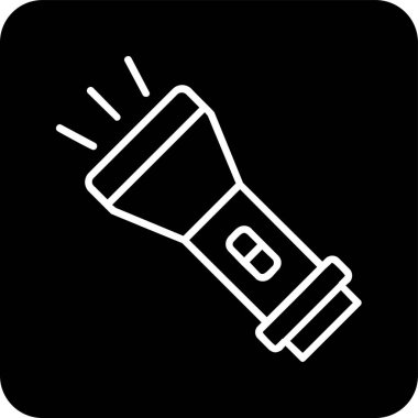 el feneri. Web simgesi basit illüstrasyon