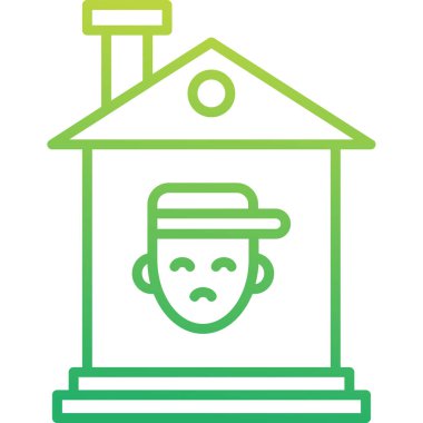 ev simgesi vektör illüstrasyonu 