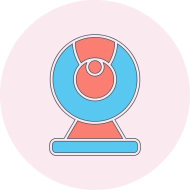Web kamera simge vektör çizim