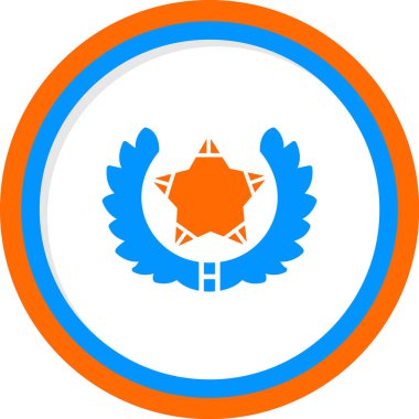 Bir yıldız simgesinin vektör illüstrasyonu 